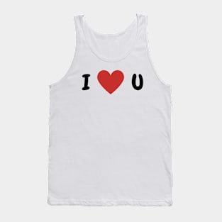 I ♥ u - I love you romantic Tank Top